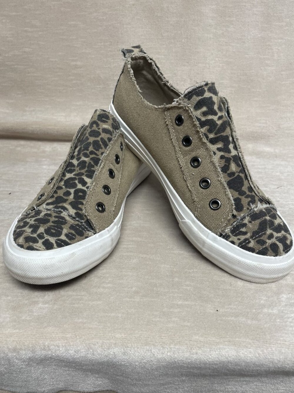 Gypsy Jazz Khaki and Leopard Print Sneaker